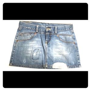 Lucky Brand denim patch skirt